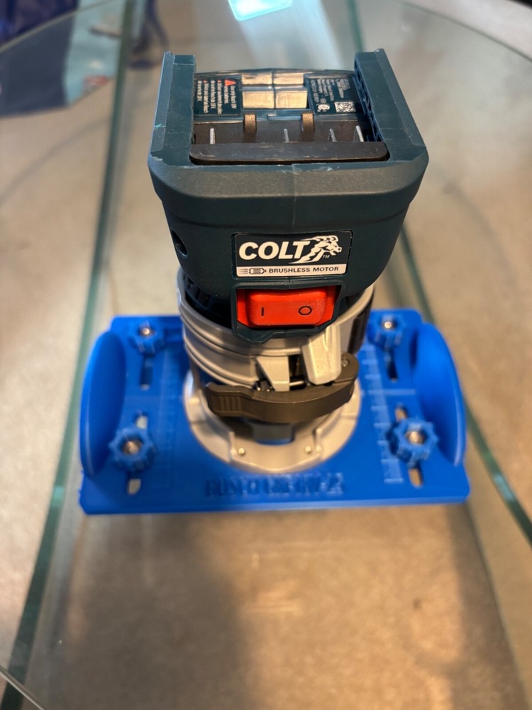 BOSCH GKF 18V-25 Router base jig for making mortises / slot mortise / grooves