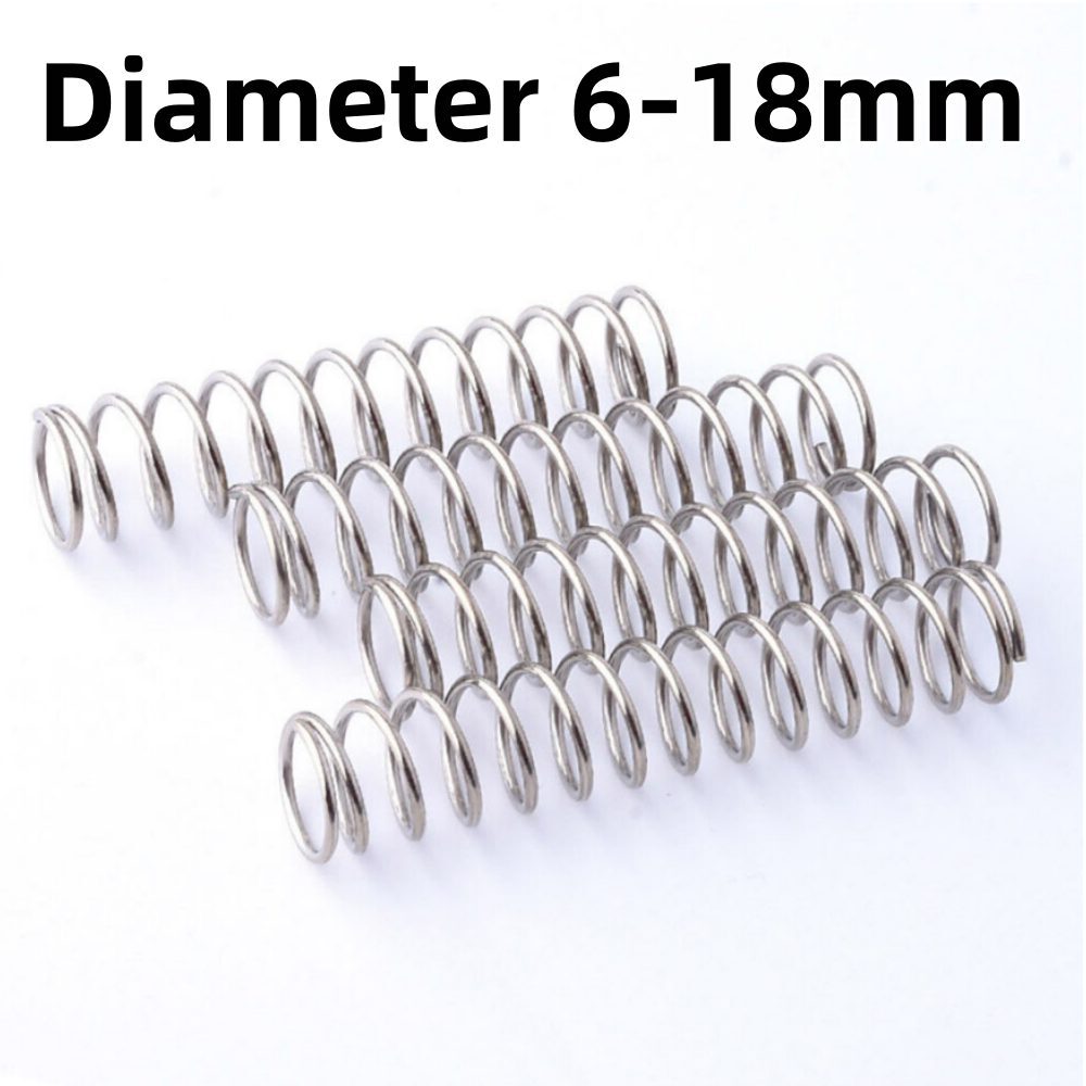 Stainless Steel Wire Dia Compression Springs 6-18mm 10-305mm Length 1mm Wire