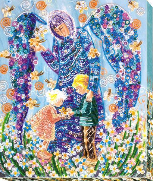 Bead embroidery kit Bereginya needlework kit Art canvas beadwork pattern