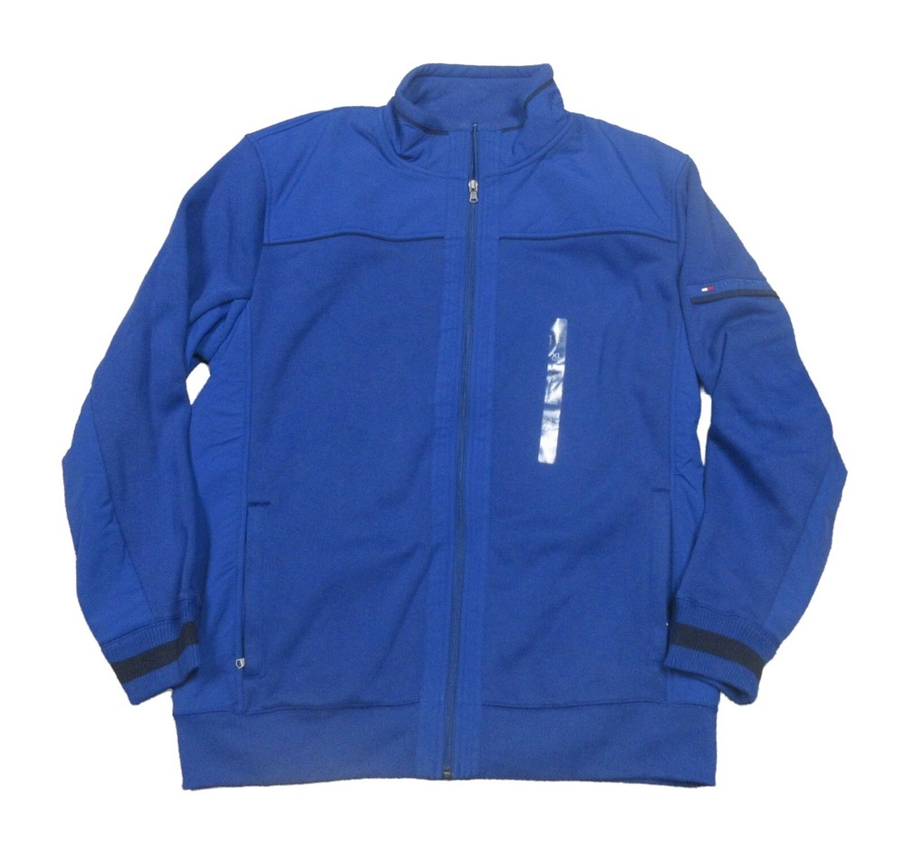 NWOT Tommy Hilfiger Men's Royal Blue Fleece Lined Full Zip Jacket