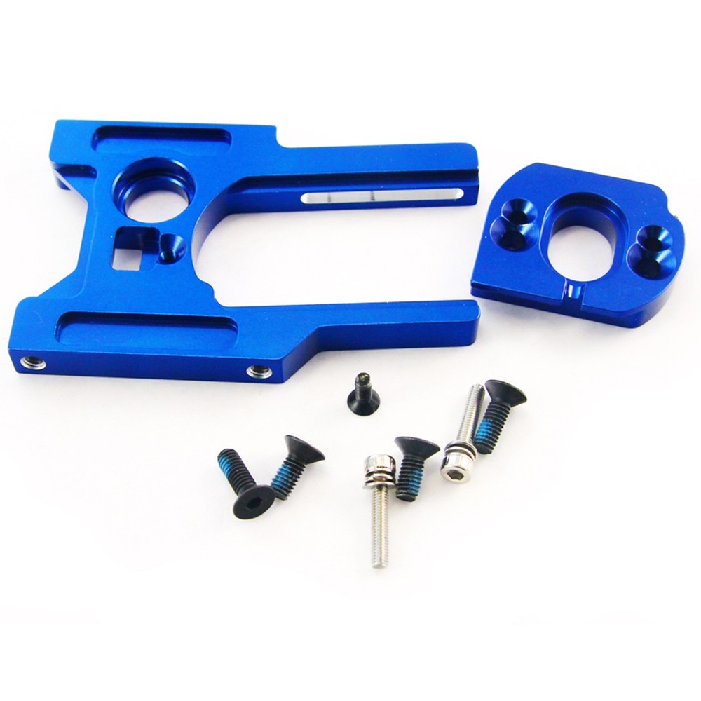 Traxxas XO-1 Blue Anodized Aluminum Motor Mount Adapter Screws Holder