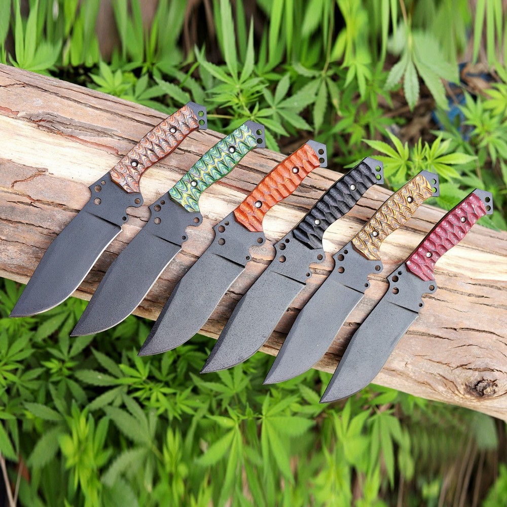 Handmade 1095 Carbon Steel Bowie knife With Black Powder Coating Premium Hunting