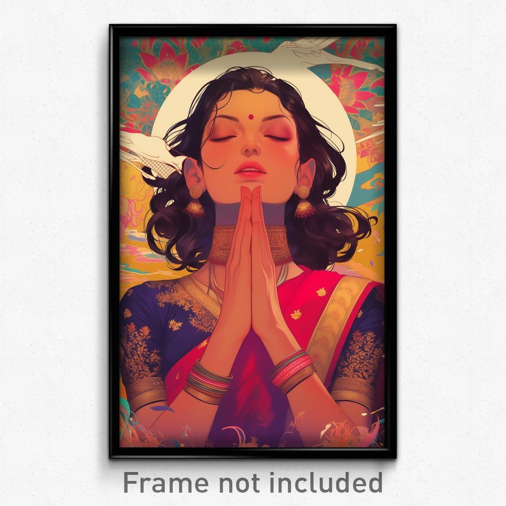 Bollywood Movie Poster - Elegant Woman in Pink Choker Looking Astonished