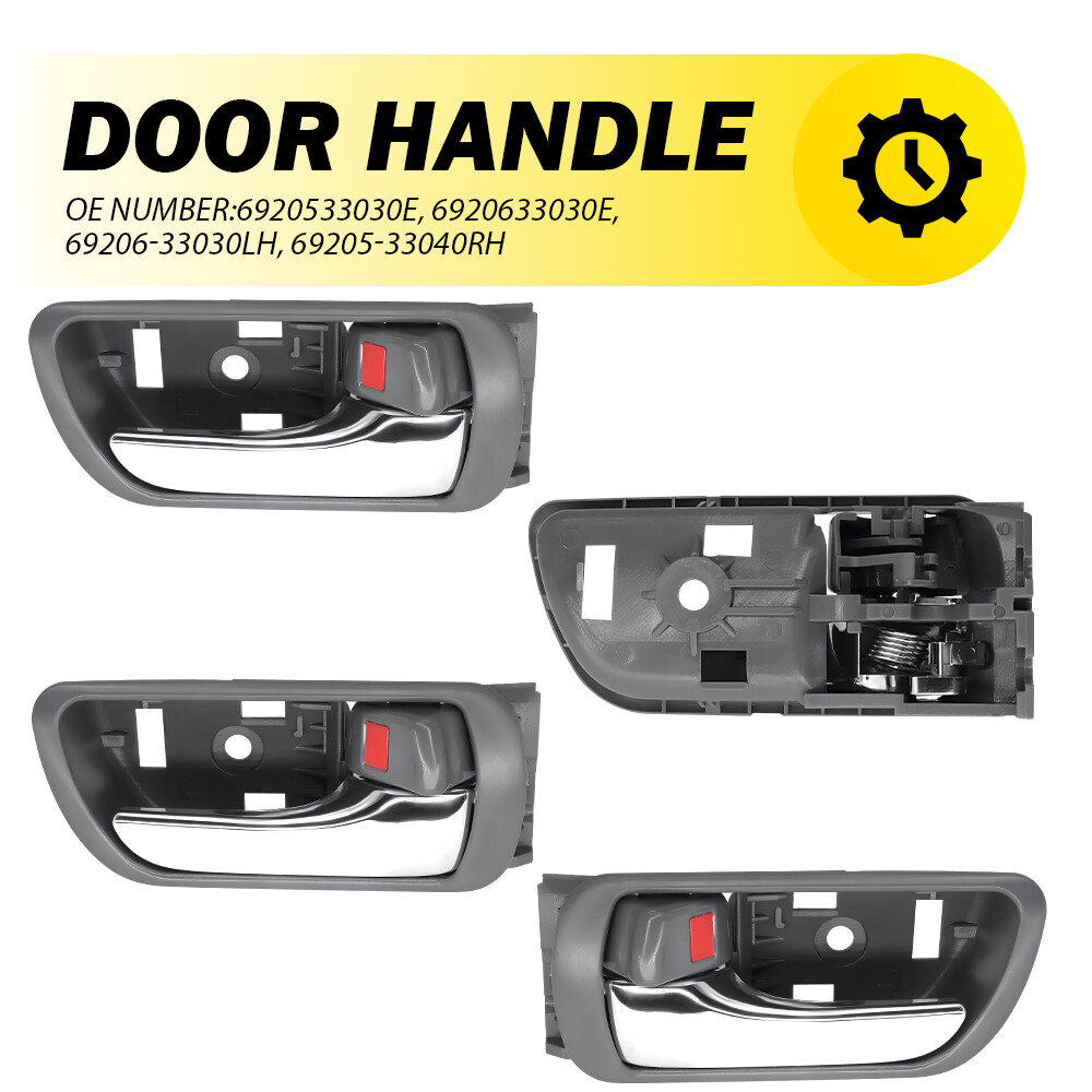 For 2005-2006 Camry Base 4 pcs Front Rear Right Left Side Interior Door Handle