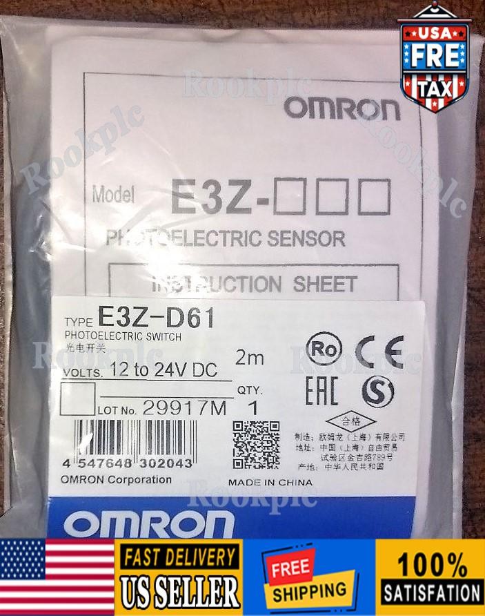 Omron E3Z-D61 Photoelectric Switch Sensor E3ZD61 New One US Free TAX