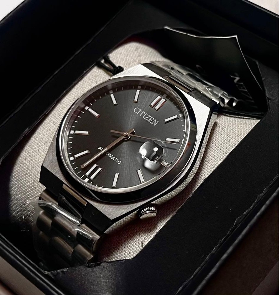 Citizen Tsuyosa Automatic Watch Black Dial Unused Box & Full Links