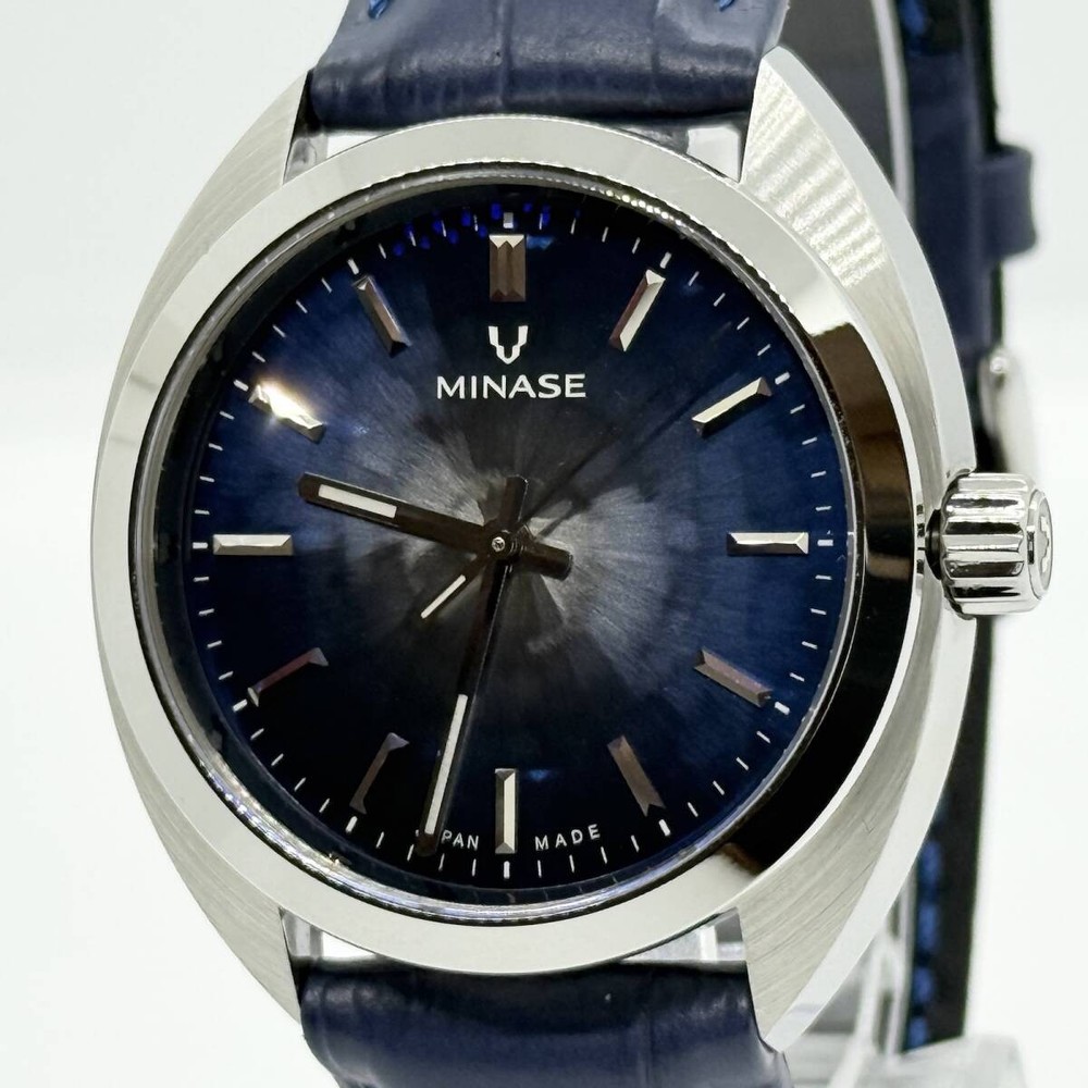 MINASE Master Craft M3M3-DB2-LBL-S Navy Automatic Men's Watch Japan Limited