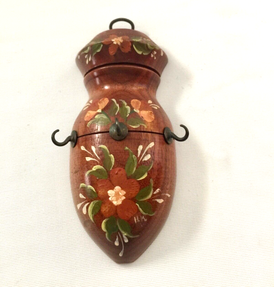 Vintage Wooden Wall Organizer with 3 Hooks for Keys Jewelry Kitchen Decor