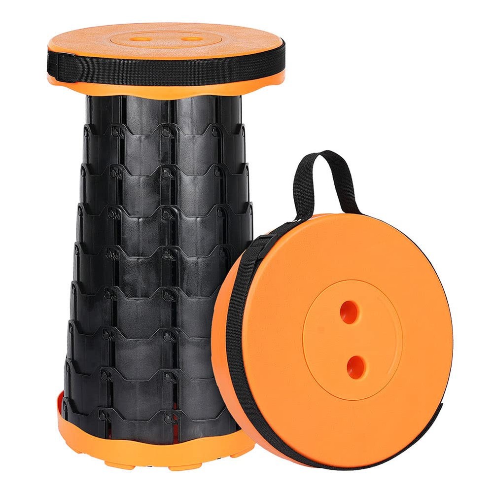 Collapsible Telescoping Portable Stool for Adults, Upgraded Camping Stool