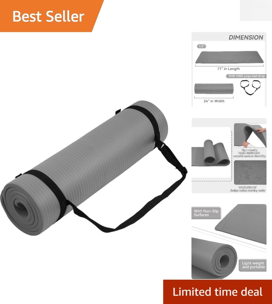 7-Piece Non-Slip Yoga Set with Straps and Blocks for Comfort & Support  