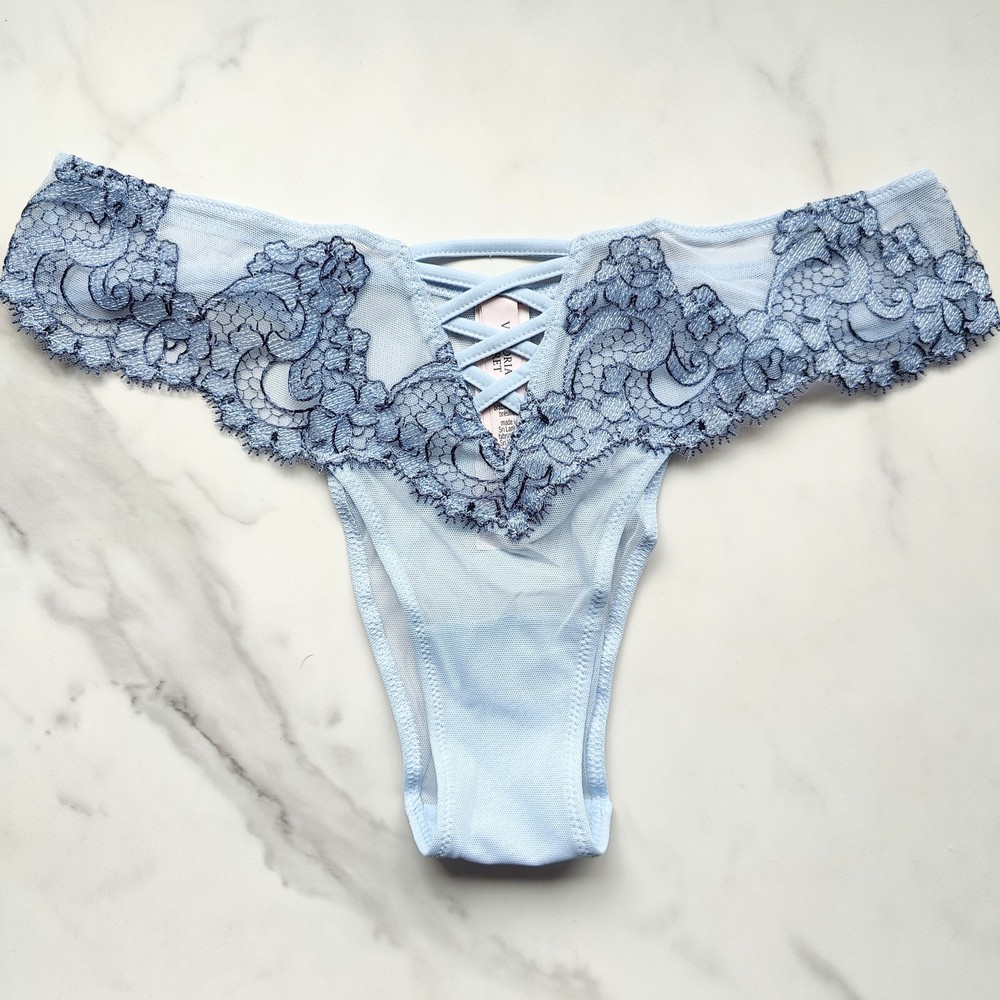 Victoria's Secret Dream Angels Boho Floral Embroidery Brazilian Panty SZ S/M/XL