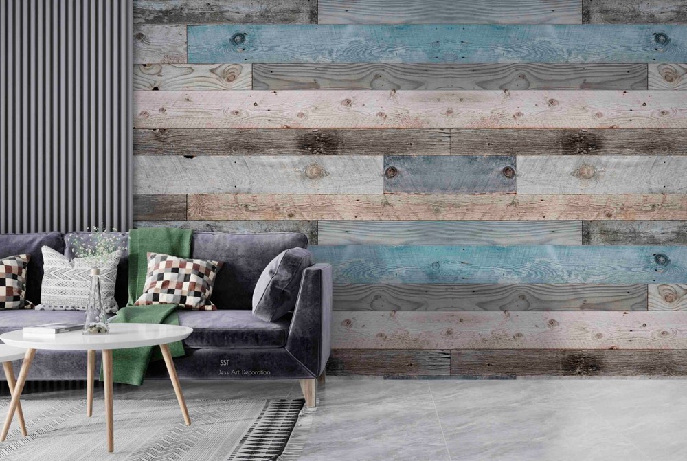 3D Wood Grain Wall Murals Wallpaper Murals Wall Sticker