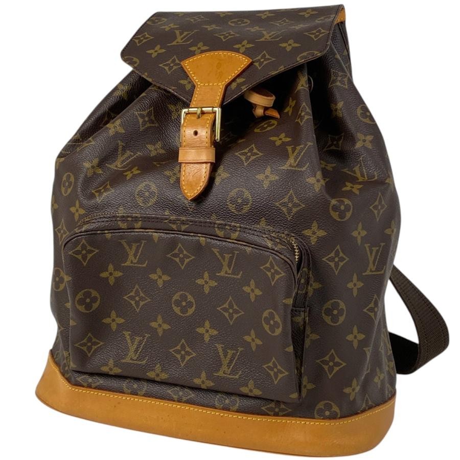 Louis Vuitton LV Montsouris GM Monogram Brown Backpack M51135 for Women