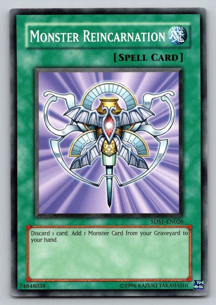 Monster Reincarnation 5DS1-EN026 Yu-Gi-Oh Trading Card