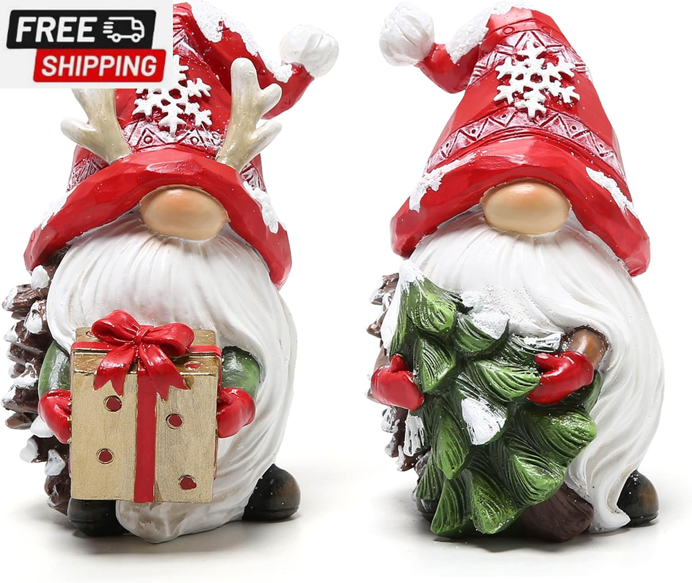 Christmas Resin Gnomes Handmade Christmas Resin Gnomes Holiday Present, Winter T