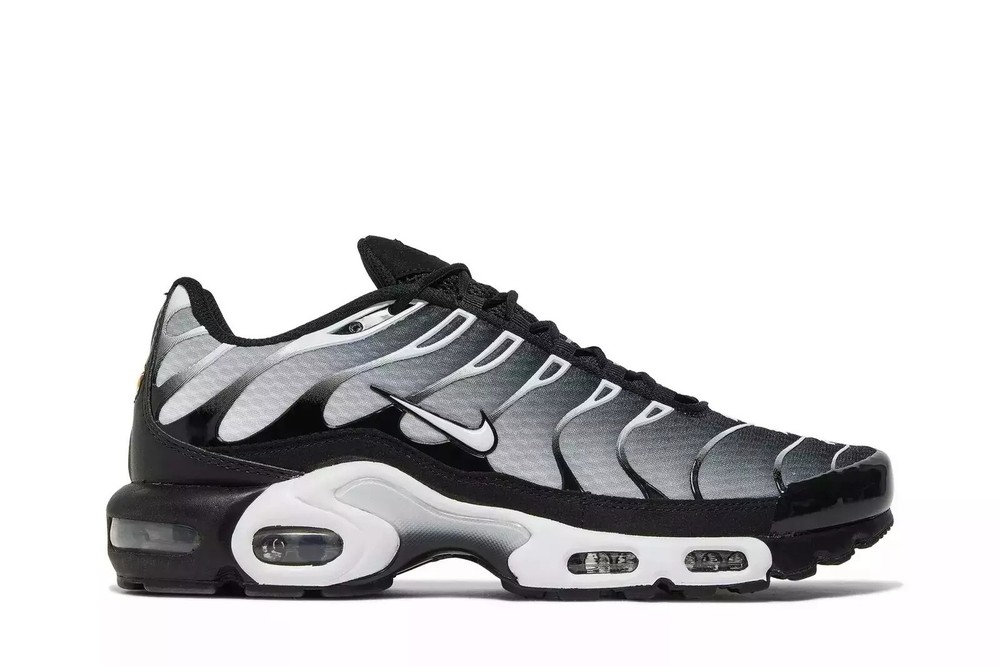 Nike Air Max Plus Men's air cushion shoes（black metal silver）