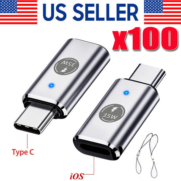 35W USB-C to iOS Adapter with Lanyard for iPhone 16 15 Pro Max Plus