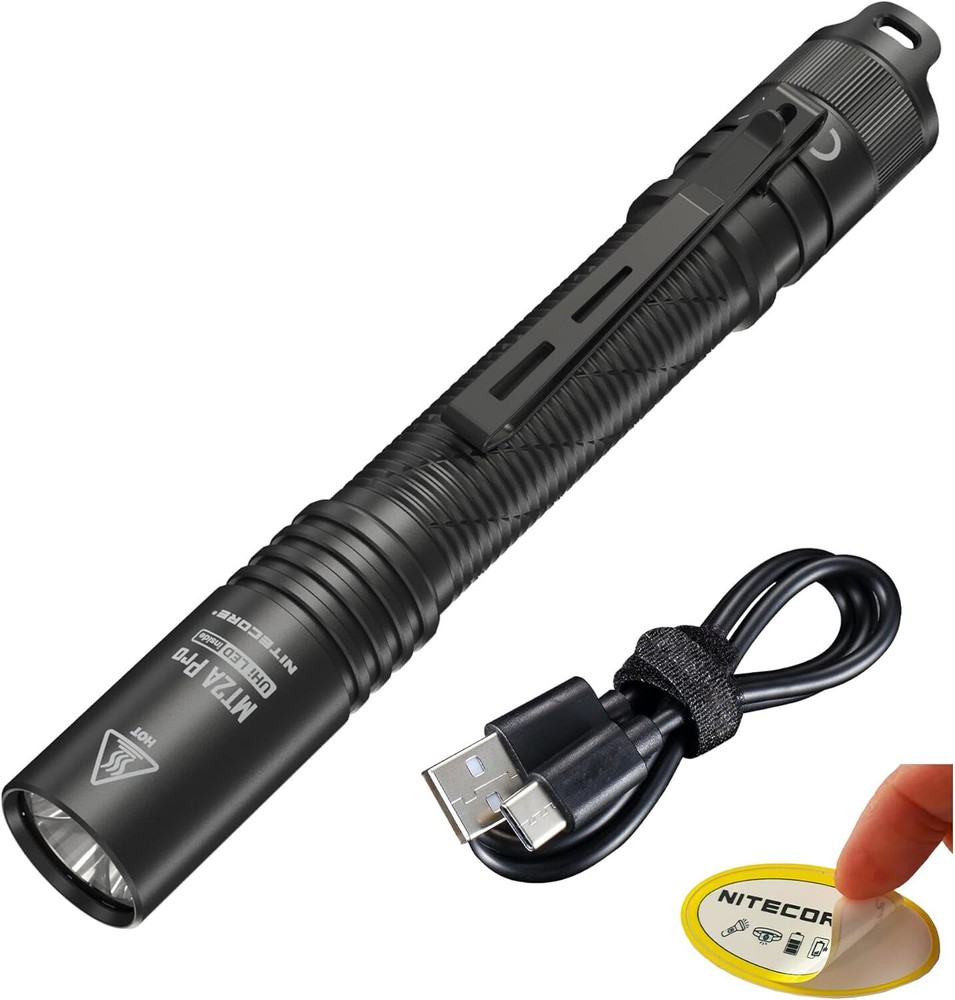 USB-C Rechargeable  2X AA Battery Comp... MT2A Pro EDC Flashlight  1000 Lumen