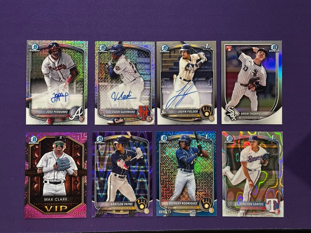 2025 Bowman Autos, #ed, Vets, 1st, Prospect Inserts, Paper&Refractors 500+ Cards