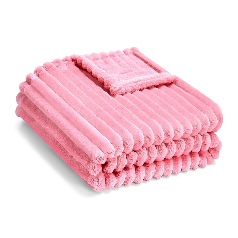 Soft Fleece Baby Blanket Ultra Cozy Pink Baby Blankets for Girls Warm and Lig...