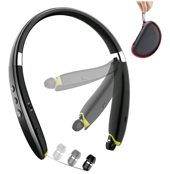 Auriculares Bluetooth Audifonos Cuello Plegable Earbuds para iPhone Android US