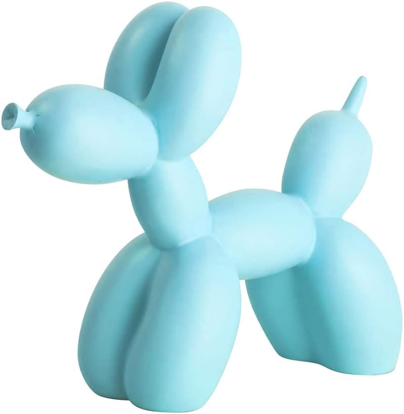 Resin Balloon Dog Sculpture,Mini 4Inch Creative Cute Animal Crafts Figurine Ball