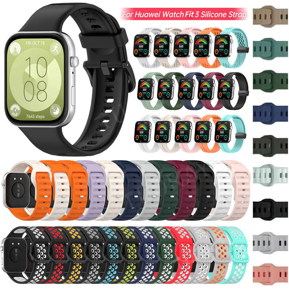 Replacement Strap For Huawei Watch Fit 3 NEW Sport Silicone Watch Band Bracelet
