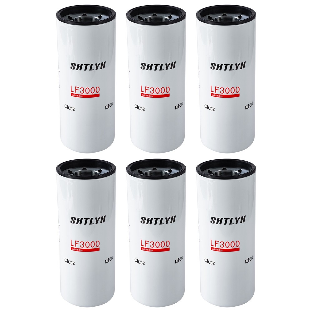 6 Pcs Engines Oil Filter Fits For Cummins P553000 LF3000 BD103 LF3639 XLF75000
