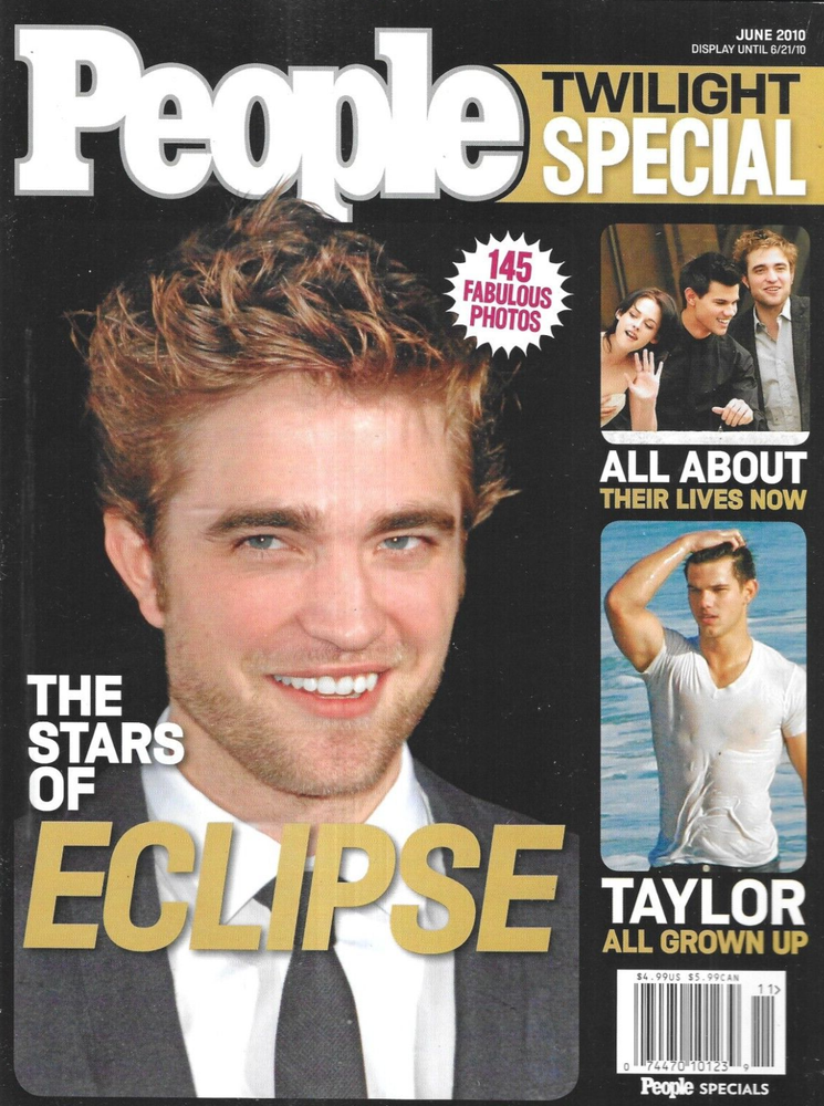 People Magazine Twilight Robert Pattinson Kristen Stewart Taylor Lautner 2010