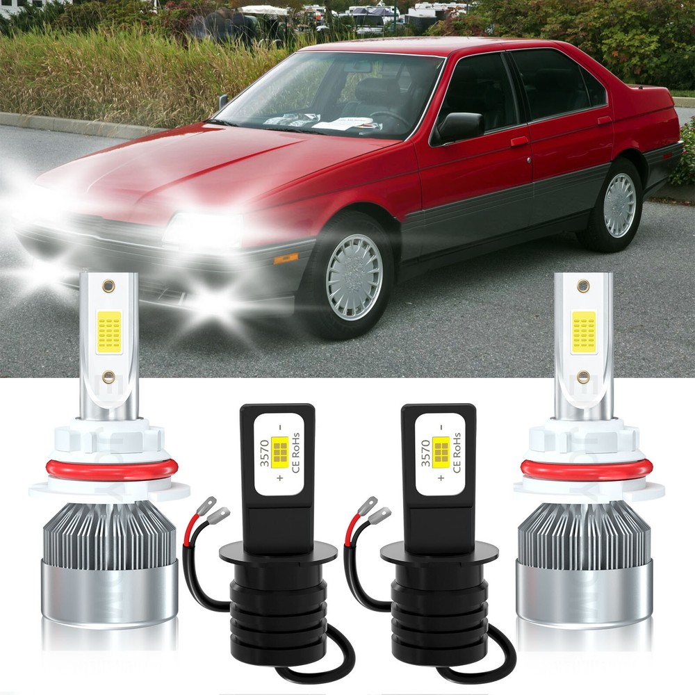 Alfa Romeo 164 1991-1995 LED Headlight & Fog Light Bulbs Kit 6000K