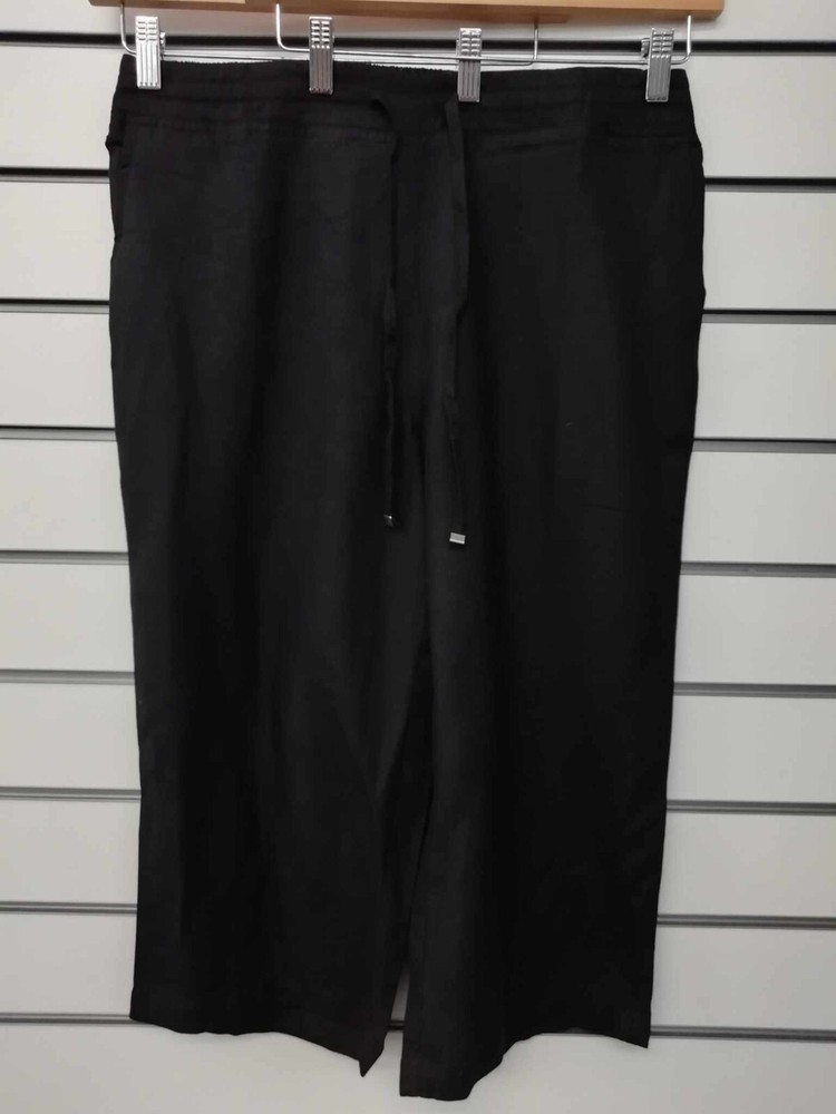 CAPSULE LADIES BLACK WIDE LEG CULOTTES SIZE 16 NEW (ref 68)