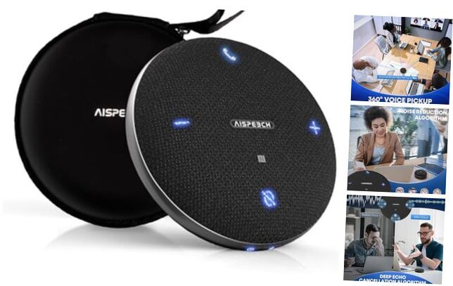 M4 AI Noise-Reducing Bluetooth Speakerphone with Full Conference Microphone-image