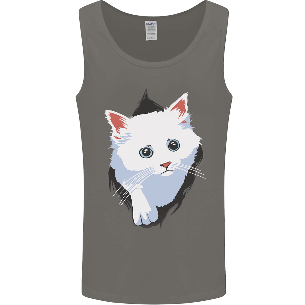 A Cat Rip Mens Vest Tank Top