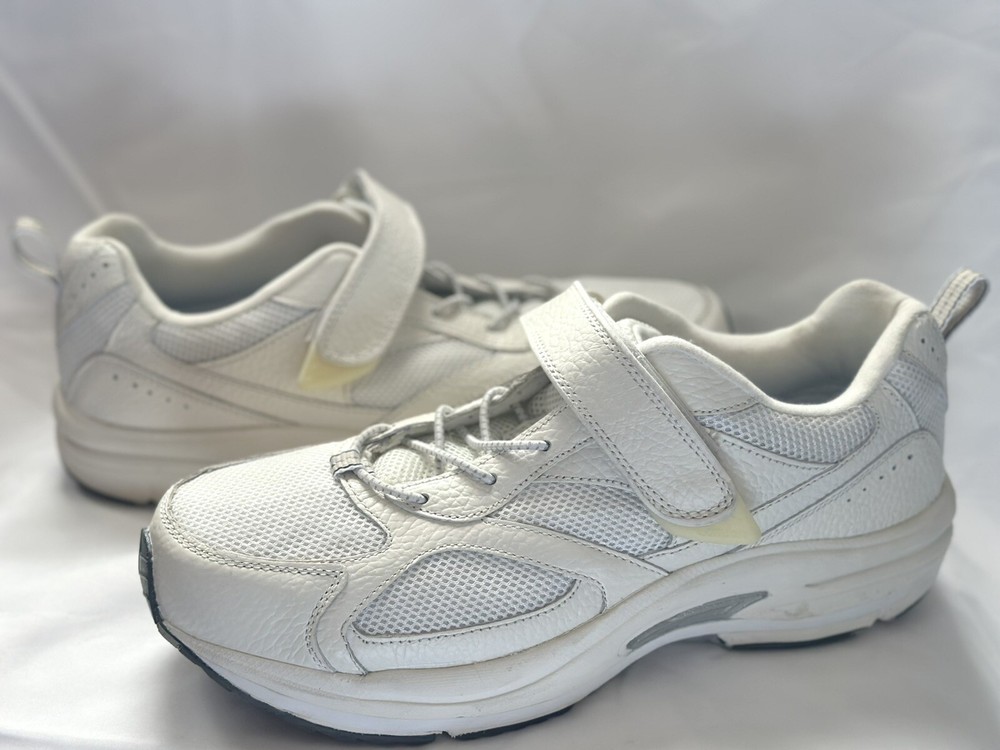 Dr. Comfort Endurance #6840 Men’s Shoe White Hook And Loop Closure Size 12 Wide