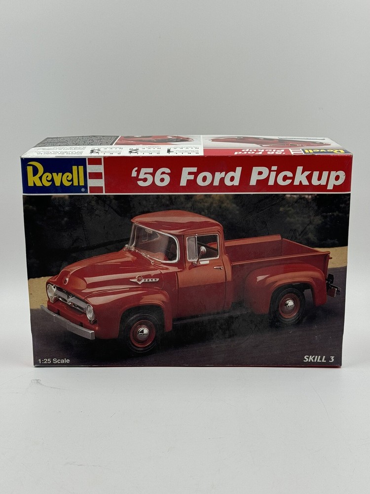 '56 FORD PICKUP Model Kit Revell #7602 Vintage 1/25 Scale 1956 Open Box