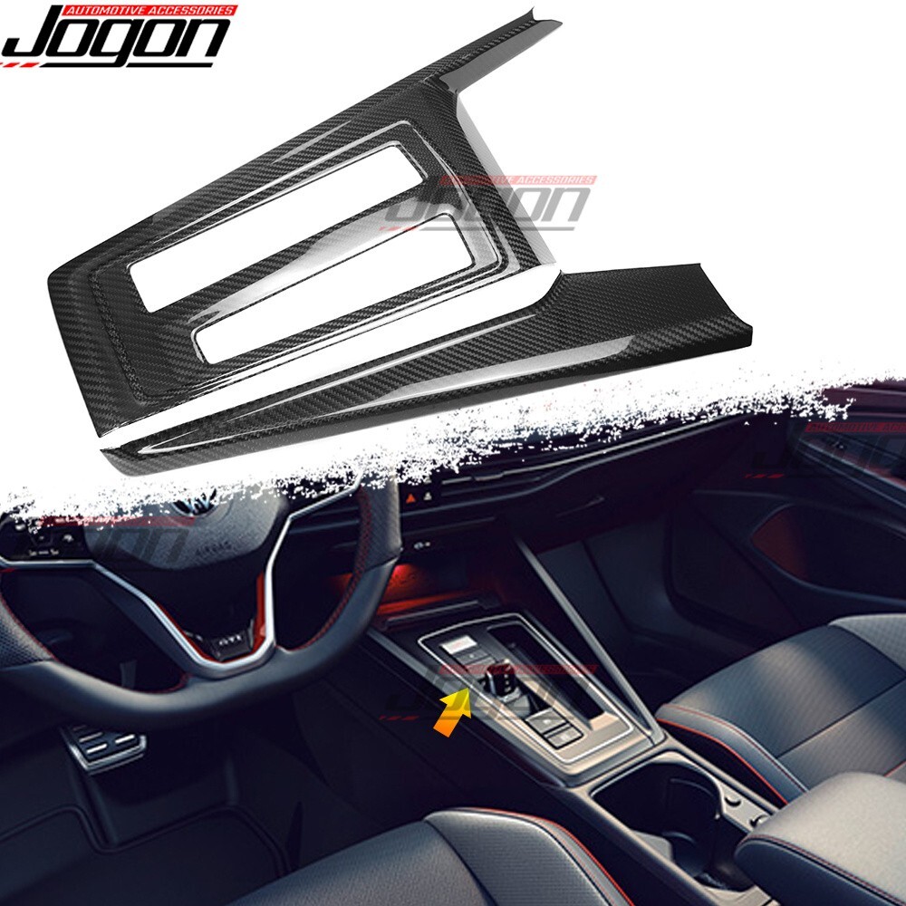 Real Carbon Center Console Panel Trim Kit For VW GOLF 8 MK8 GTI GTR Golf R 2021+