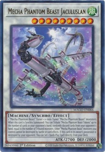 Mecha Phantom Beast Jaculuslan - MAGO-EN066 - Rare - 1st Edition - Lightly Playe