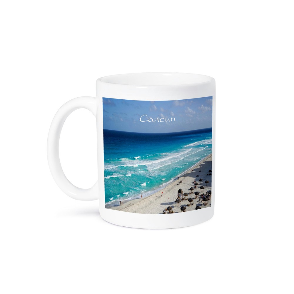 Cancun Mexico Beach Design Ceramic Coffee Mug 3dRose  