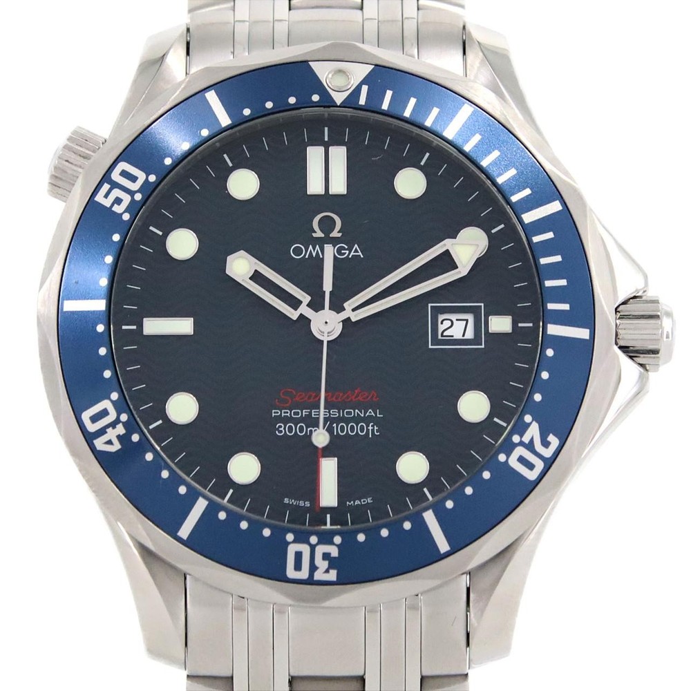 Authentic OMEGA Seamaster Professional 2221.80 Stainless Steel Quartz Watch Ref 2700040345816