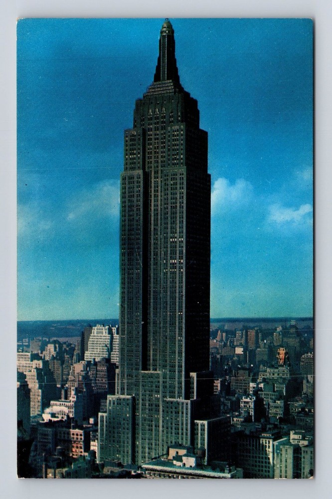 Vintage NYC Empire State Building Souvenir Postcard New York City NY