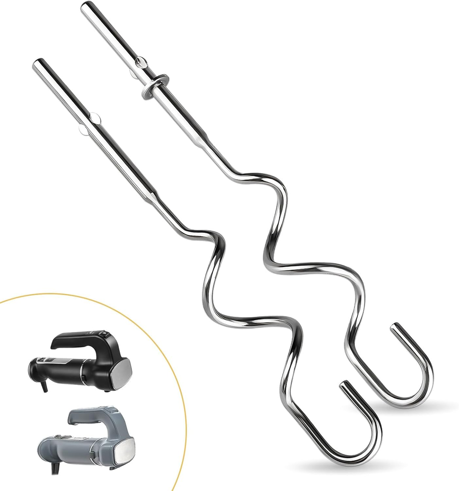 XSKDOUGHHK Stainless Steel Dough Hooks for Foodi Power Mixer System CI100 Series