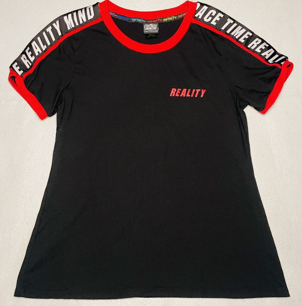 Marvel Her Universe t-shirt Black Red Avengers Short Sleeve Medium