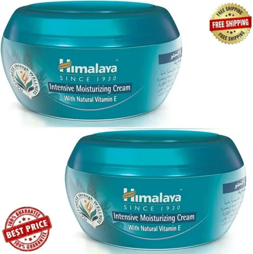 Himalaya Herbal Intensive MOISTURIZING CREAM -Vitamin E for Dry Skin 2 X 150ml