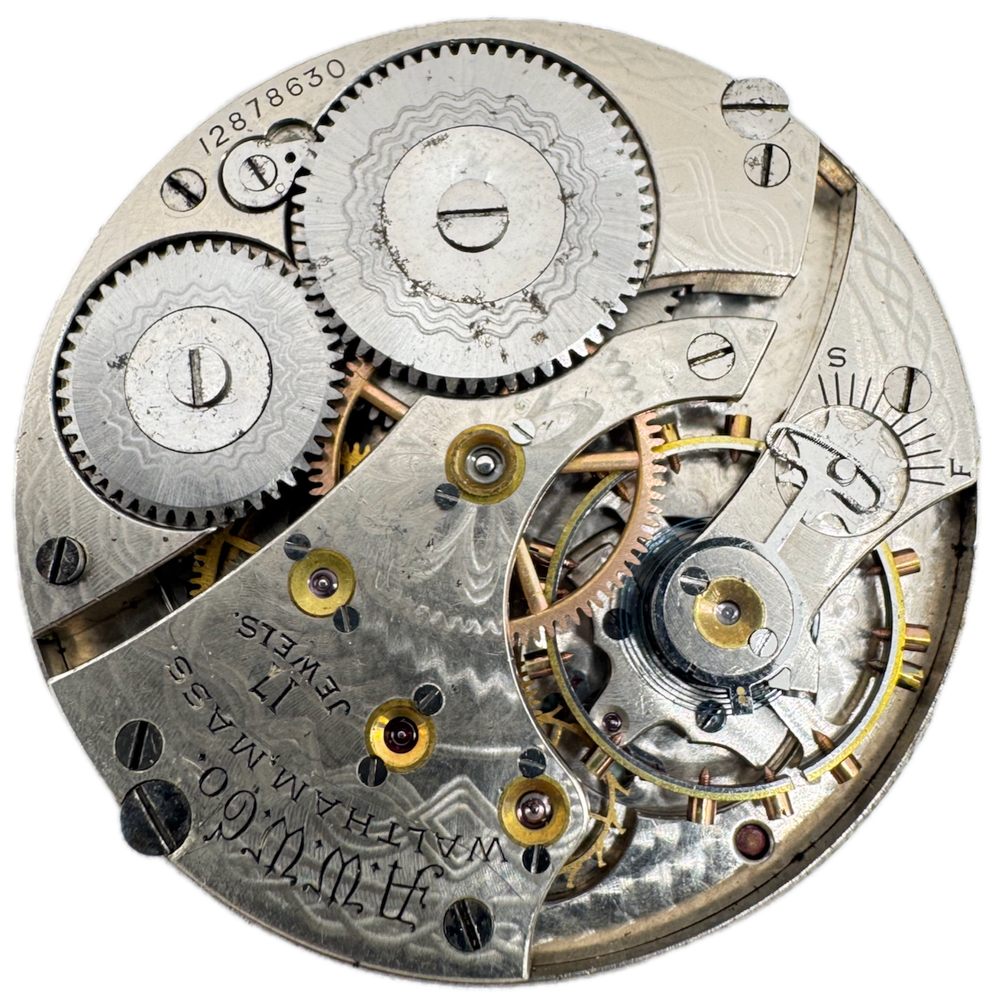 Antique 1906 Waltham 16s 17 Jewel Hunter Pocket Watch Movement 625