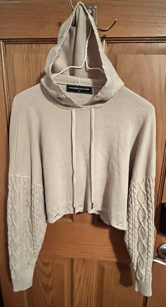 MANIERE DE VOIR CROPPED SWEATER