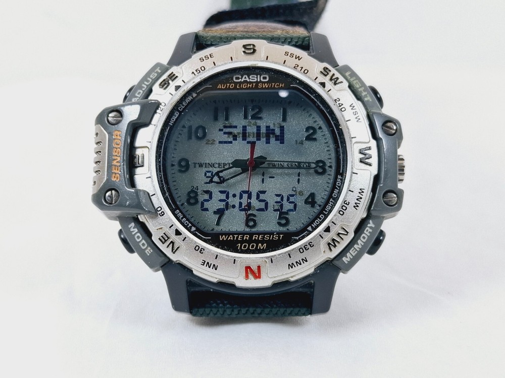 VINTAGE CASIO PATHFINDER PRT-50 MODULE 1376 WRISTWATCH
