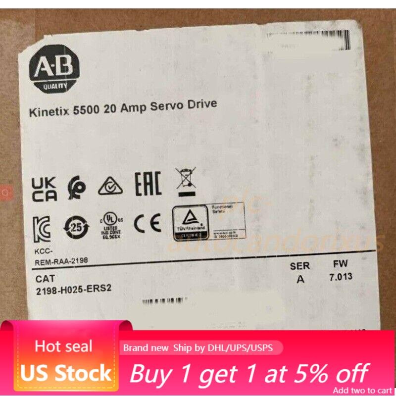 Allen Bradley 2198-H025-ERS2 Servo Drive Factory Sealed US Free Tax