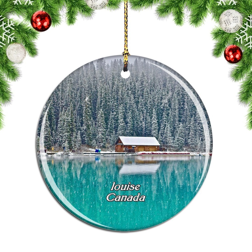 Canada Lake Louise Christmas ornament travel souvenir city memento