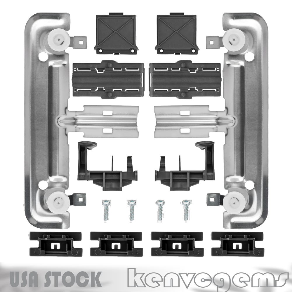 Whirlpool Kenmore Kitchenaid Dishwasher Upper Rack Adjuster Kit W10712395