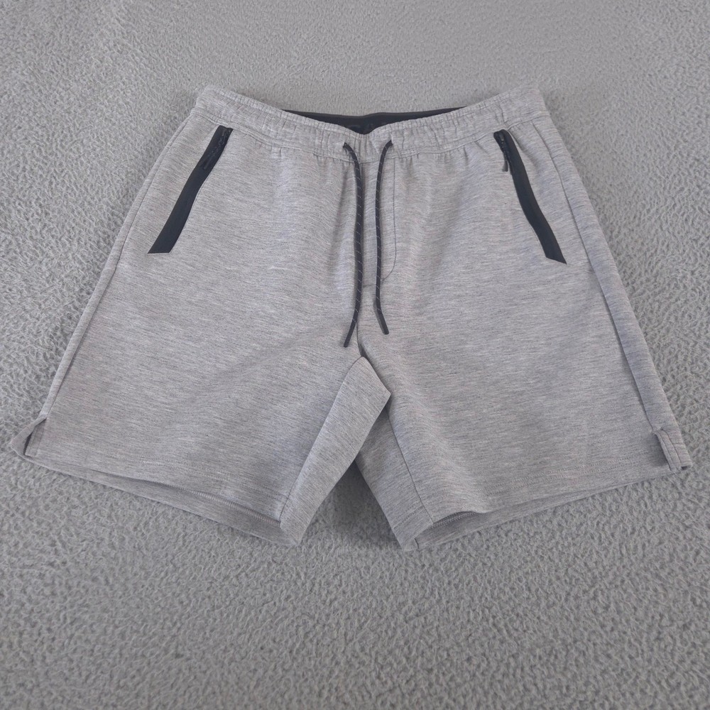 American Eagle Shorts Mens M Gray AE Active 24/7 Zip Pockets Recycled Fabric
